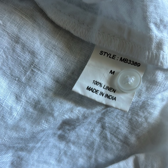 Monday white button front shirt - Picture 3 of 4